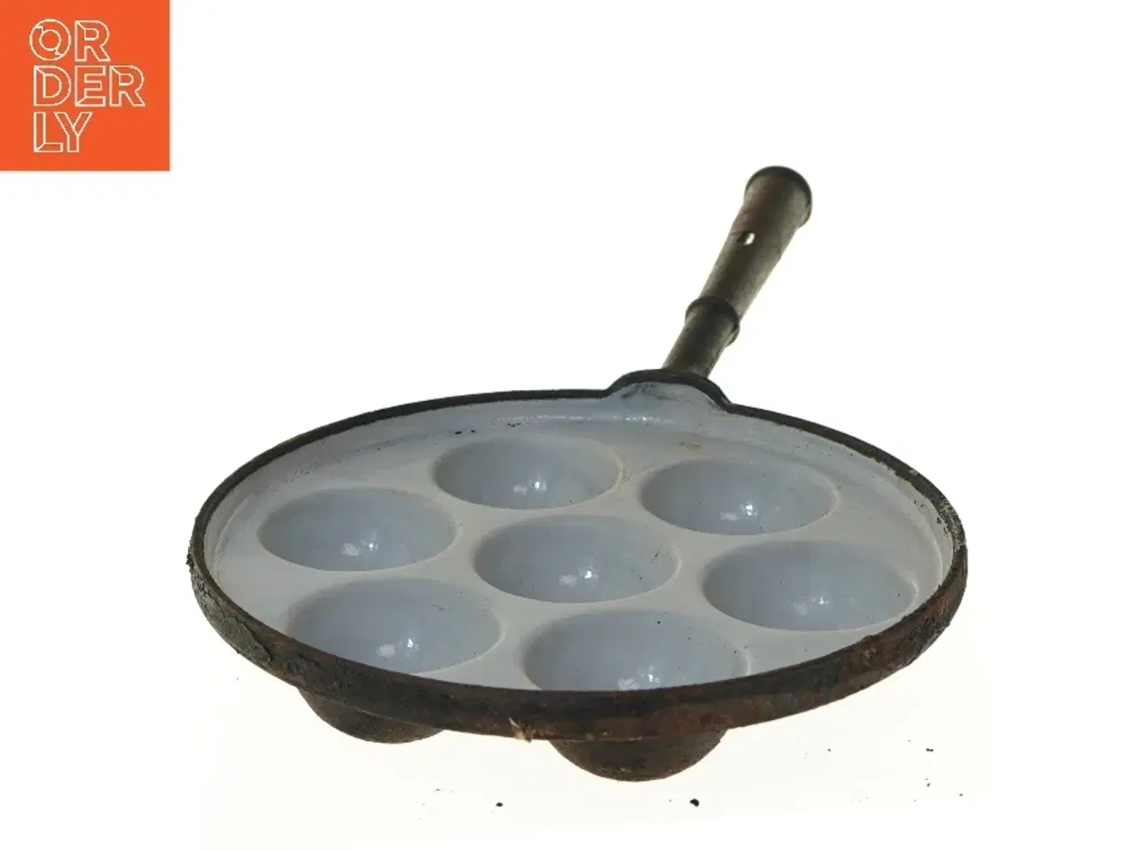 Billede 1 - Vintage æbleskivepande (str. Ø 24,5 cm)