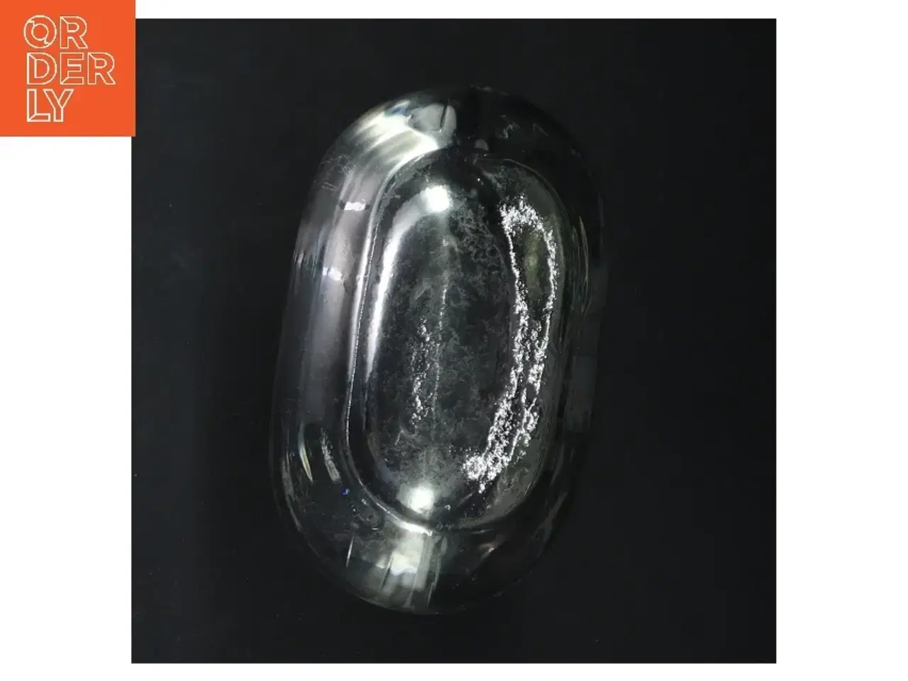 Billede 5 - Glasvase med dekoration (str. 18 cm)