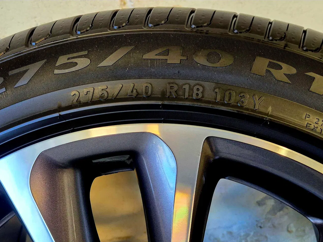 Billede 6 - E-KLASSE MERCEDES ORIGINAL ALUFÆLGE MED SOMMERDÆK