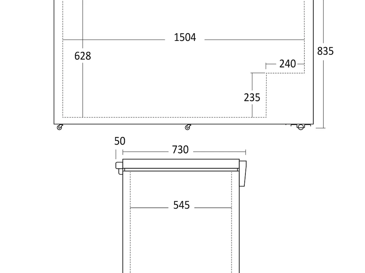 Billede 6 - Scandomestic Kummefryser 500 Liter – SCCF500WE