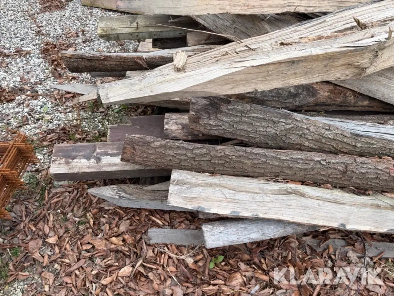 Billede 11 - Hegnspæle Egetræ kvarte - 40 styk