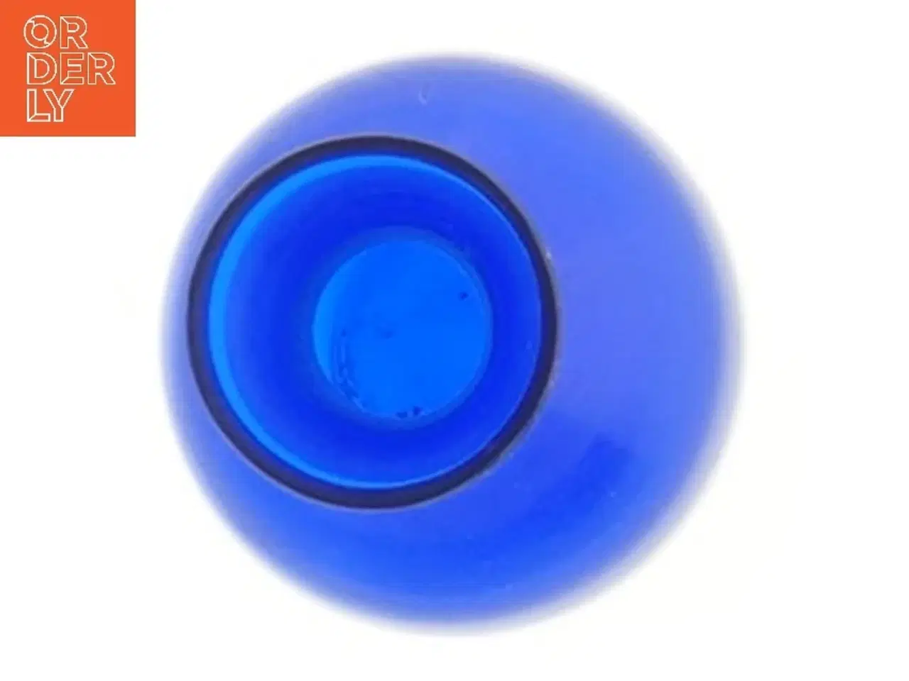 Billede 2 - Lille blåt glasvase (str. 9 cm)