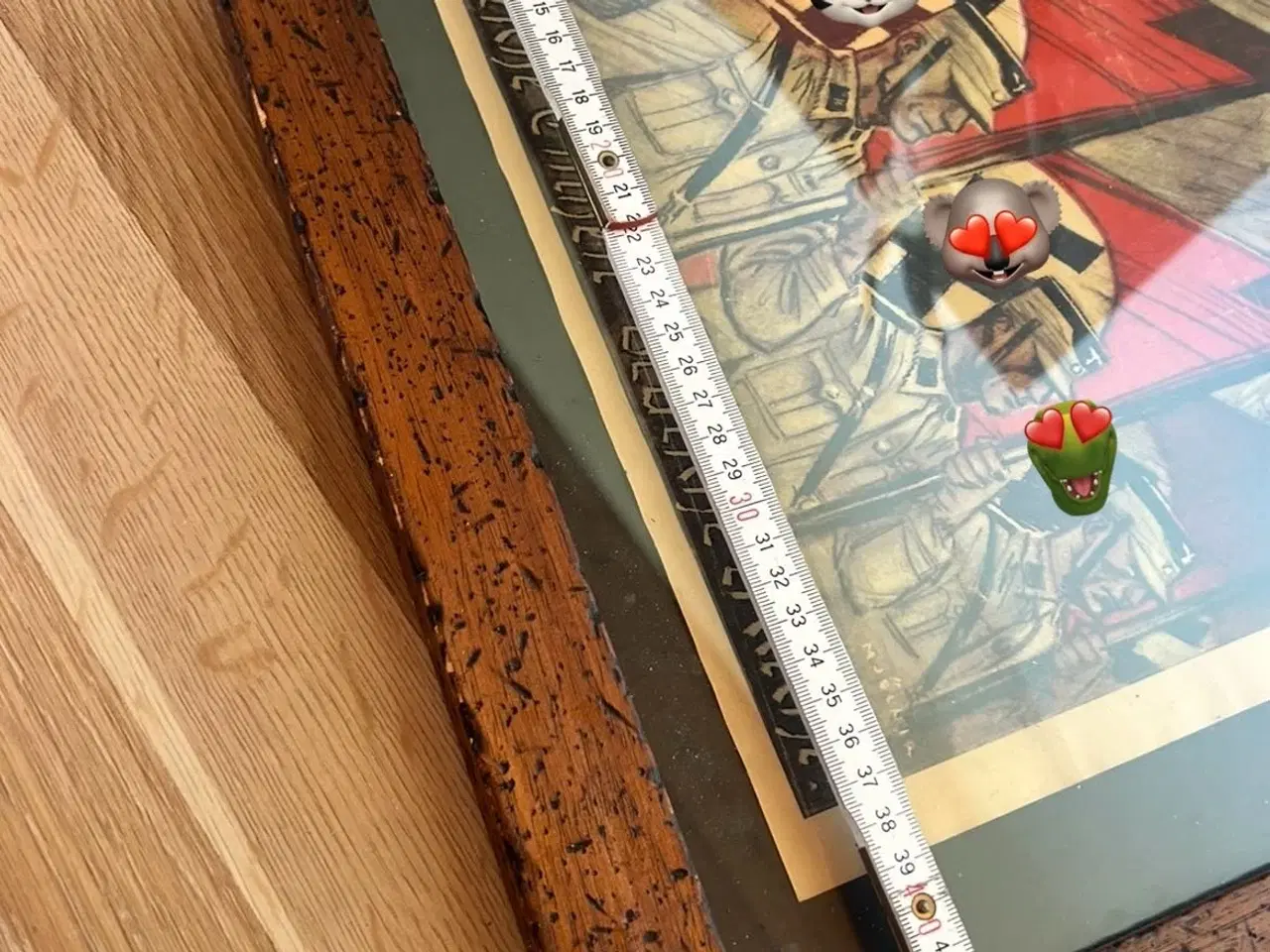 Billede 2 - Gammel plakat der er blevet indrømmet