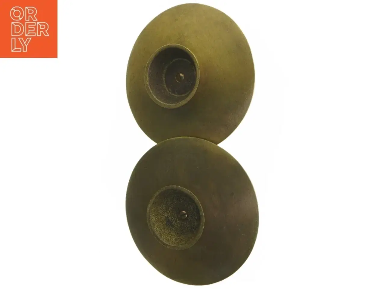 Billede 5 - Retro messing lysestager (str. Ø 14x7 cm)