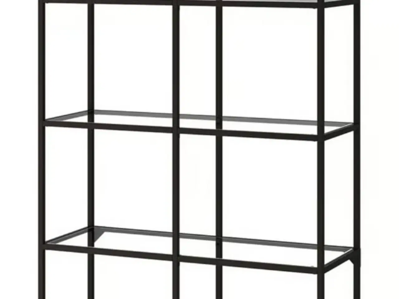 Billede 1 - IKEA VITTSJÖ Reol, Sort og glas