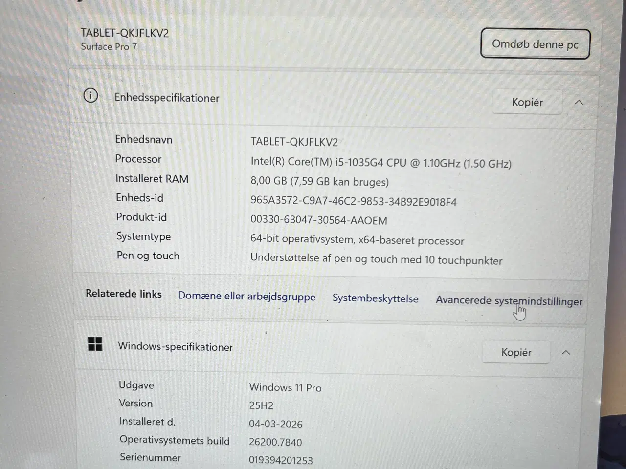 Billede 3 - Microsoft Surface Pro 7