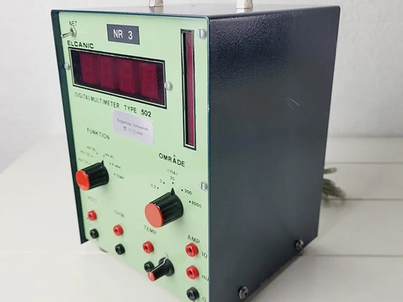 Billede 1 - ⭐️- Vintage Elcanic Digitalmultimeter Type 502