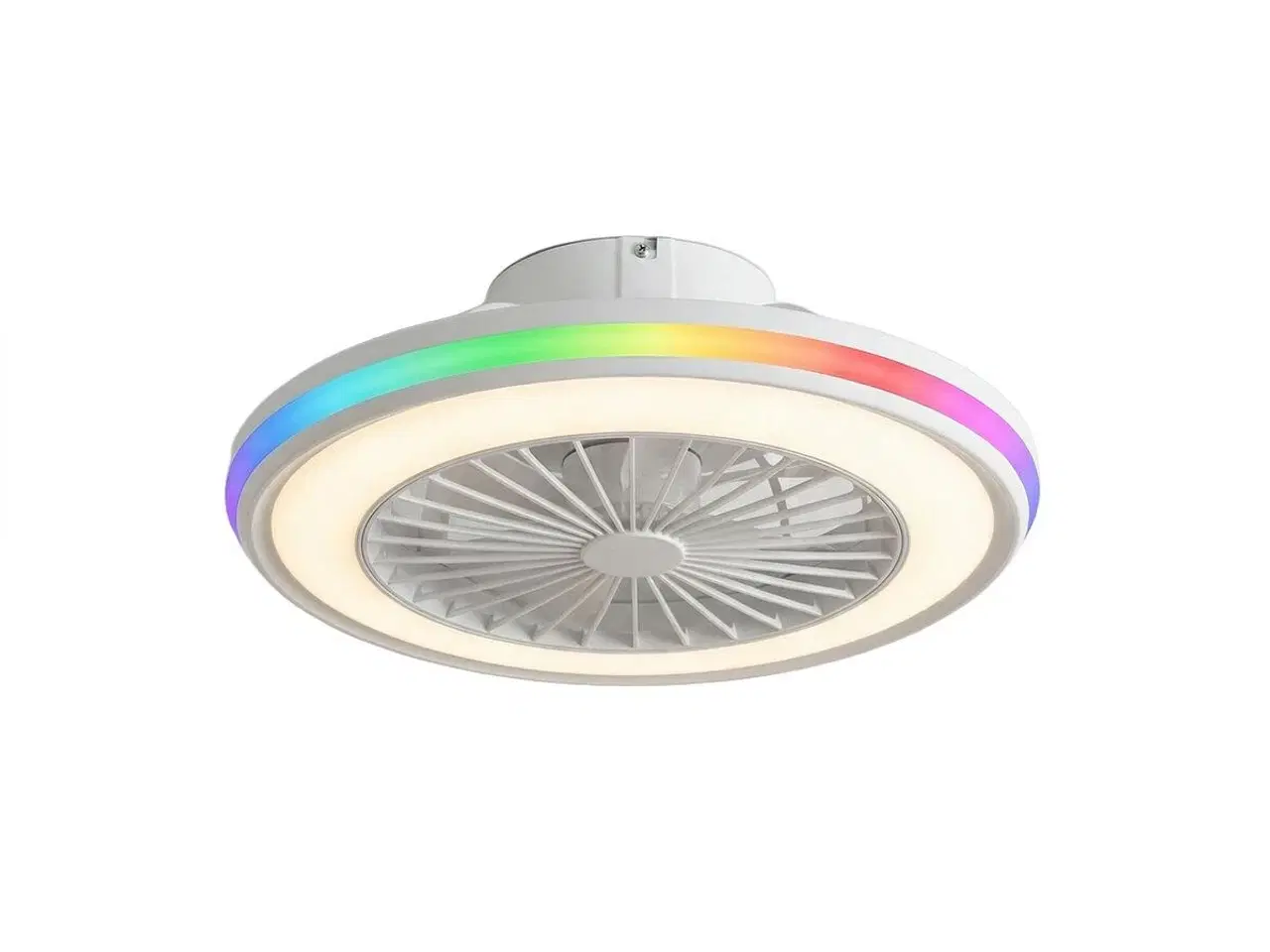 Billede 5 - Nexory loftventilator med skjulte blade og RGB LED - fjernbetjent, hvid, Ø 50 cm