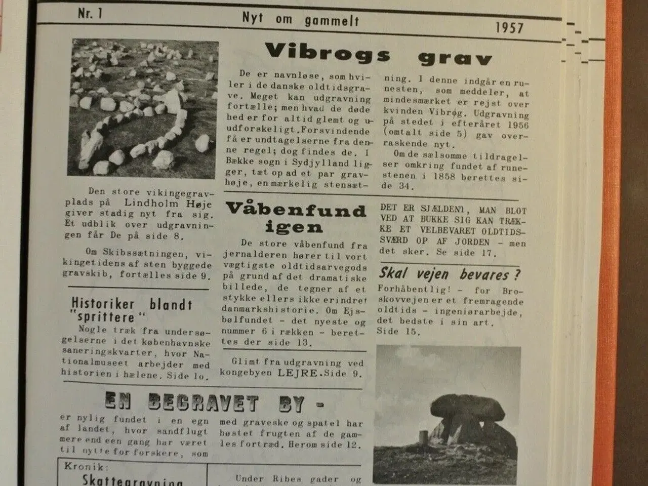 Billede 2 - skalk nr. 1-4 1957 og nr. 1-4 1958 i samlemappe, e