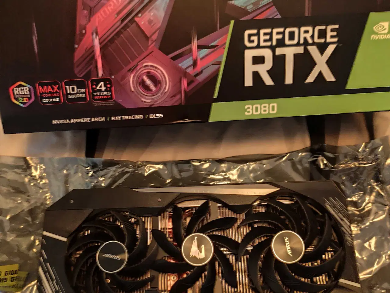 Billede 1 - Gigabyte Aorus RTX 3080 grafikkort