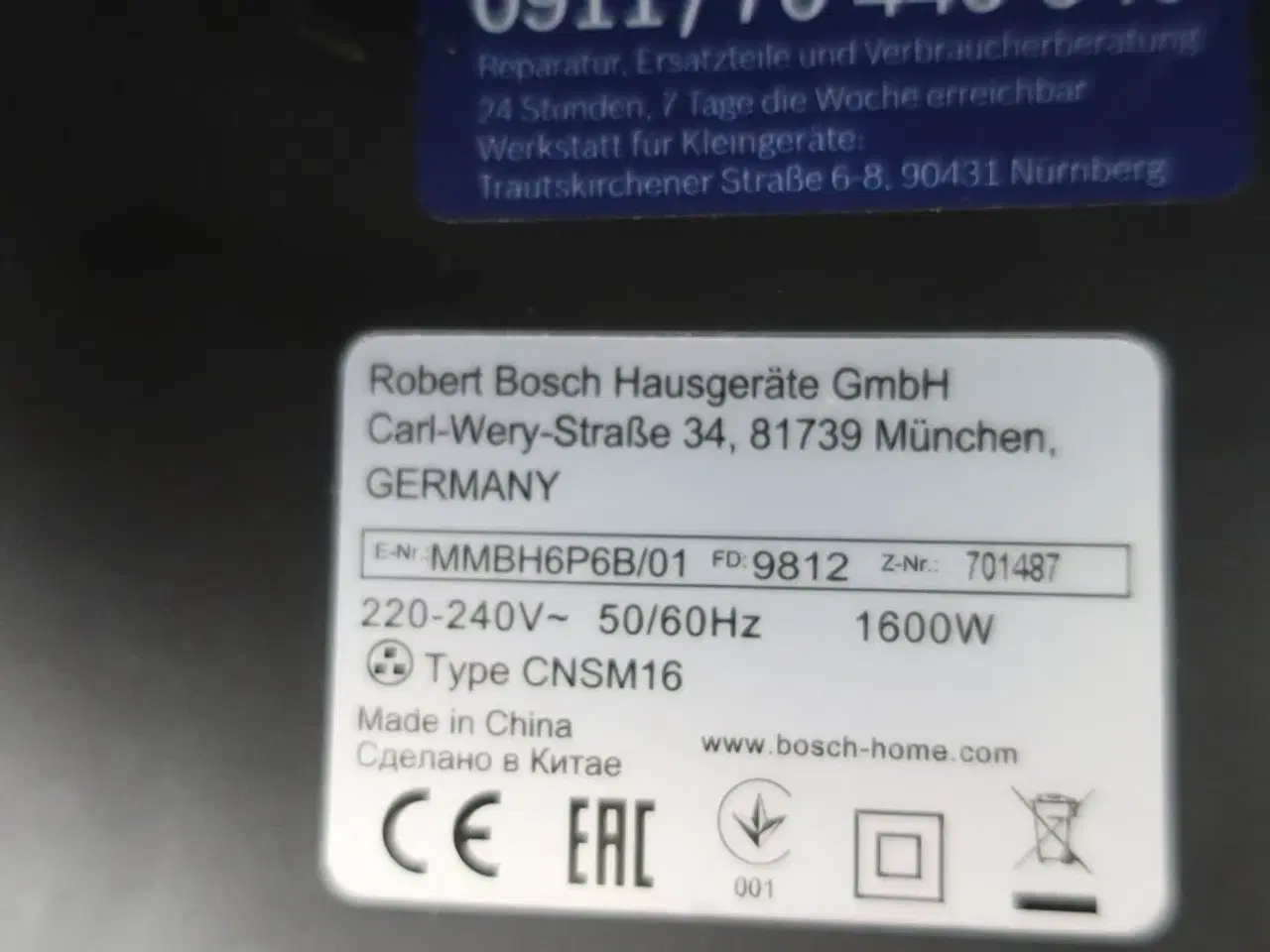 Billede 5 - Blender BOSCH VITA BOOST MMBH6P6B/01
