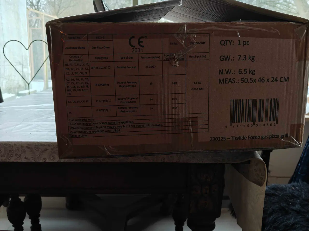 Billede 1 - Tisvilde pizza ovn til gas 