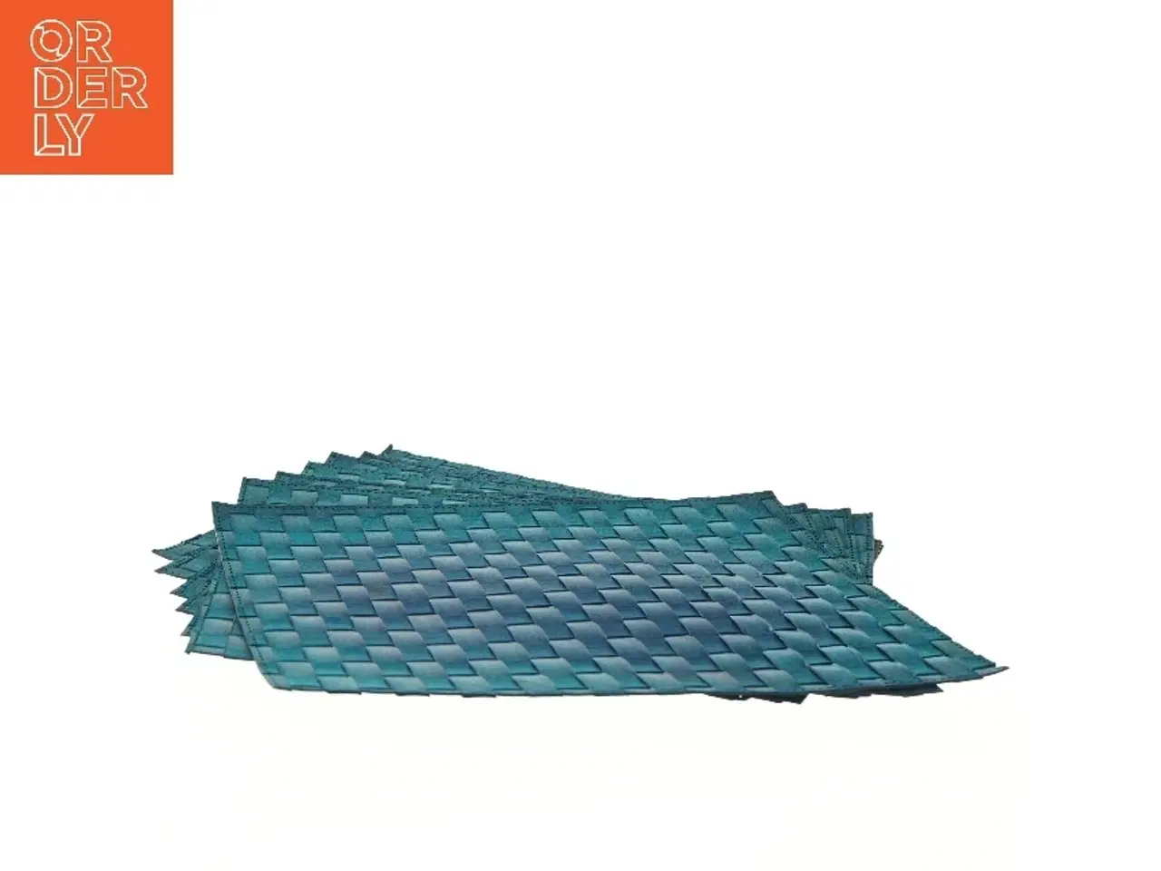 Billede 2 - Sæt af 7 blå dækkeservietter (str. 7 stk 40x31 cm)