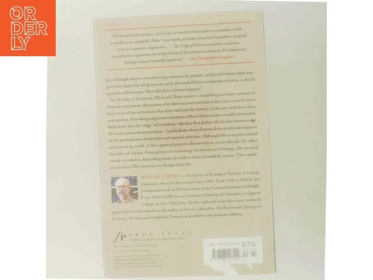 Billede 3 - The Edge of Evolution af Michael J. Behe (Bog)