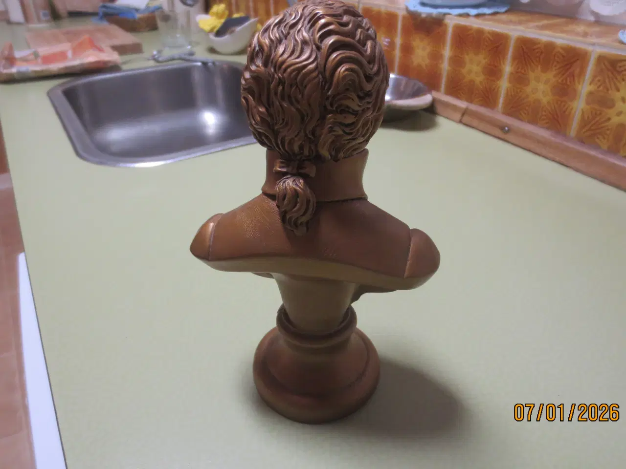 Billede 5 - 1 stk Mozart Bust Statue