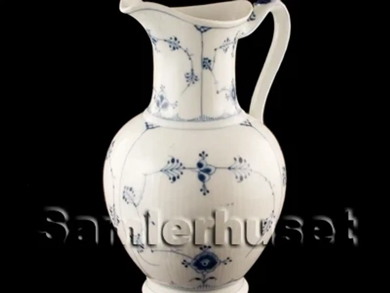 Billede 1 - Musselmalet Riflet Chokoladekande m. låg