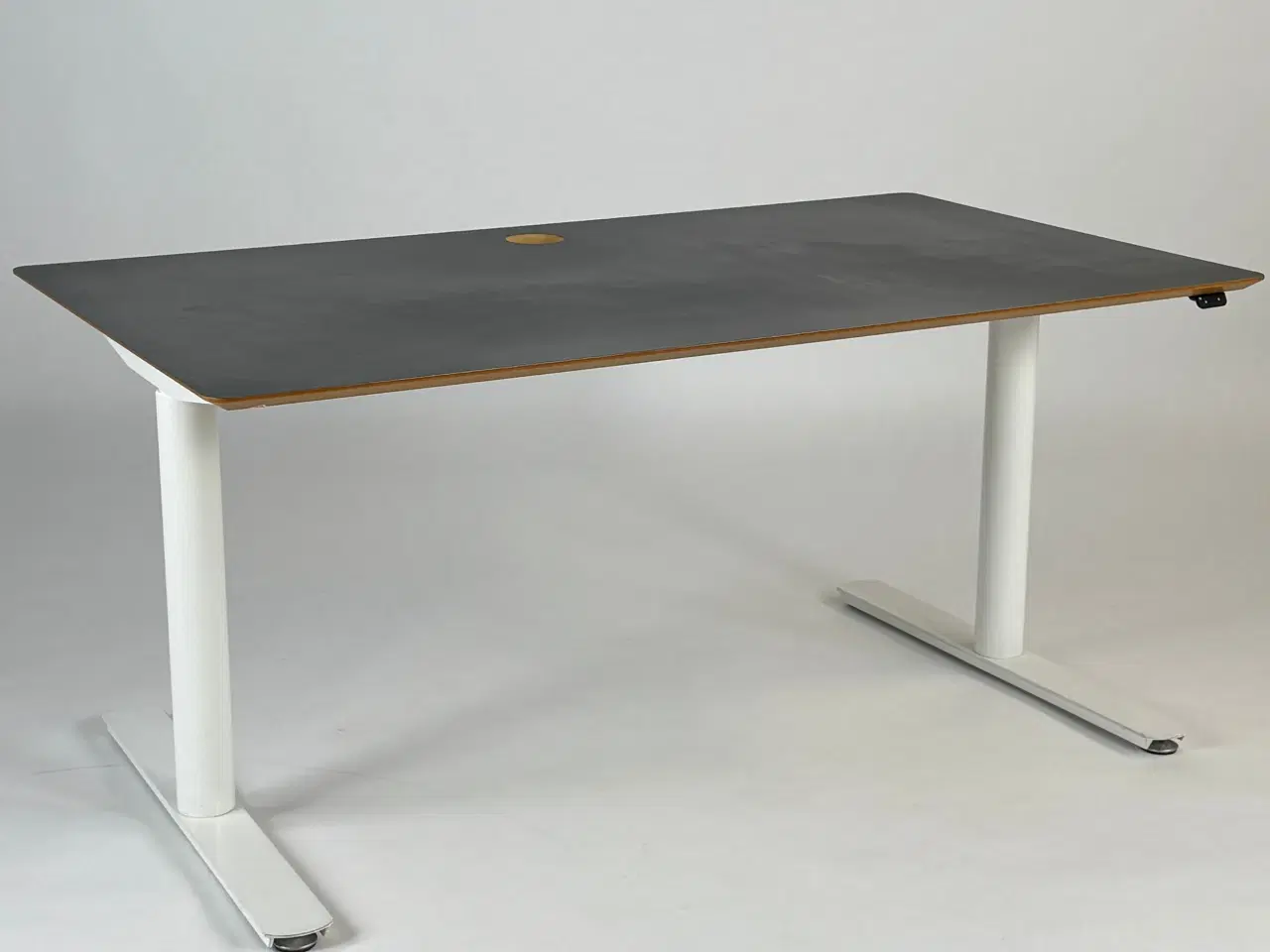 Billede 1 - Hæve/sænkebord – Grå/Hvid 140x80 cm