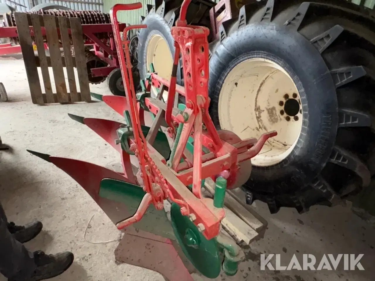 Billede 2 - Veteranplov Kverneland MA 3-furet med rulleskær og forplov