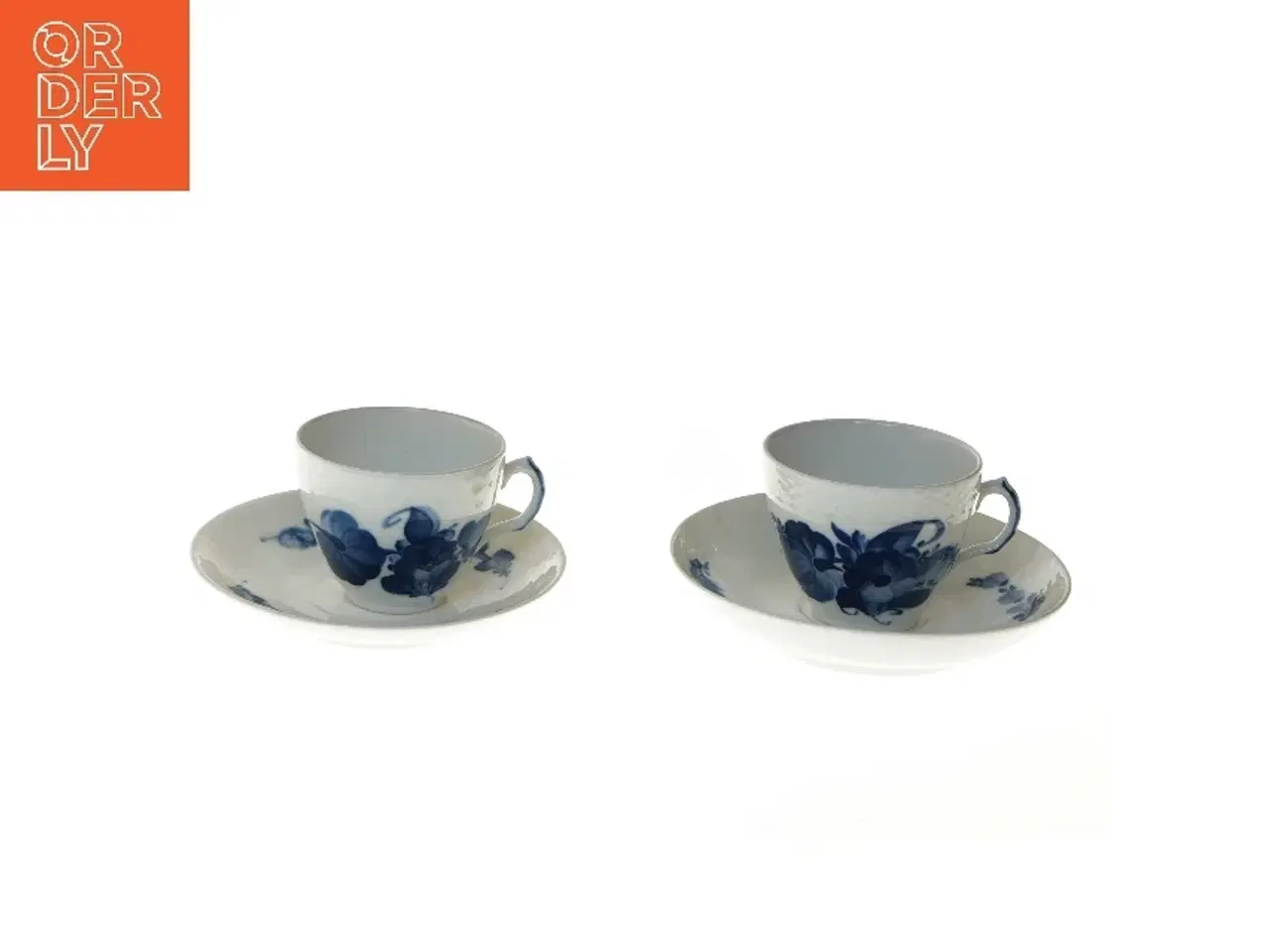Billede 1 - Porcelæns kaffekopper med underkopper fra Royal Copenhagen (str. Ø 8 & 14,5 cm)