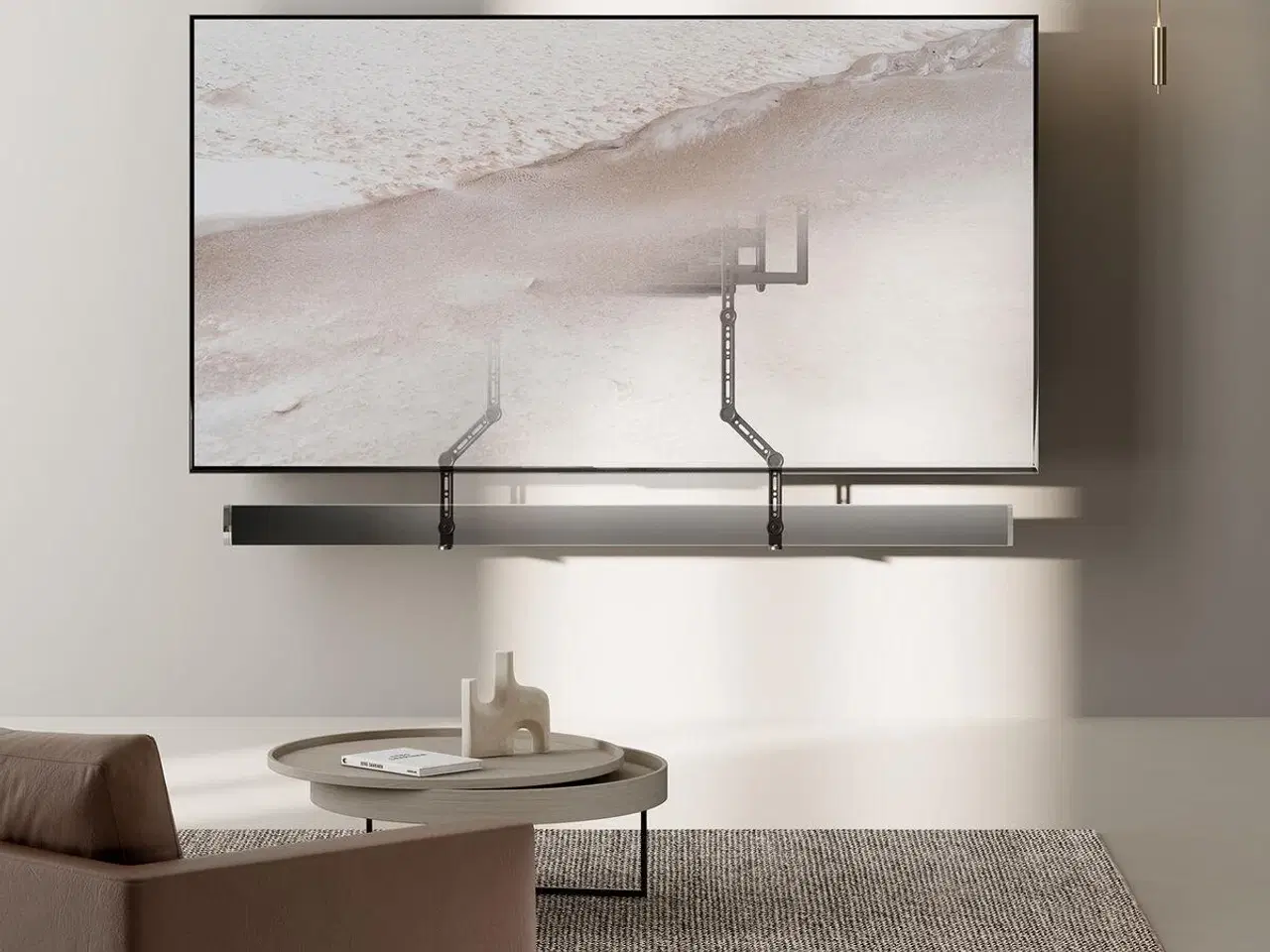 Billede 9 - Soundbar vægbeslag Aisens SPK04U-377 - justerbart, sort
