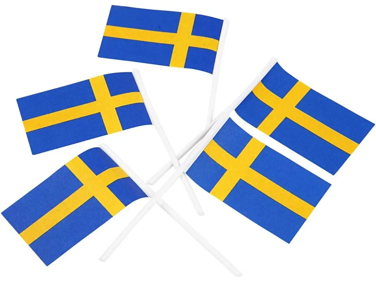 Billede 1 - Lagkageflag 30x50 mm - 100 stk. til festlige kager