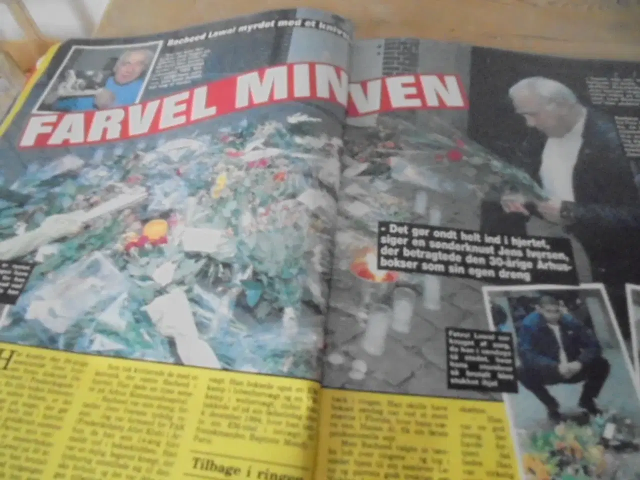 Billede 3 - Beskadiget Se og Hør blad med Kim Larsen og frue,