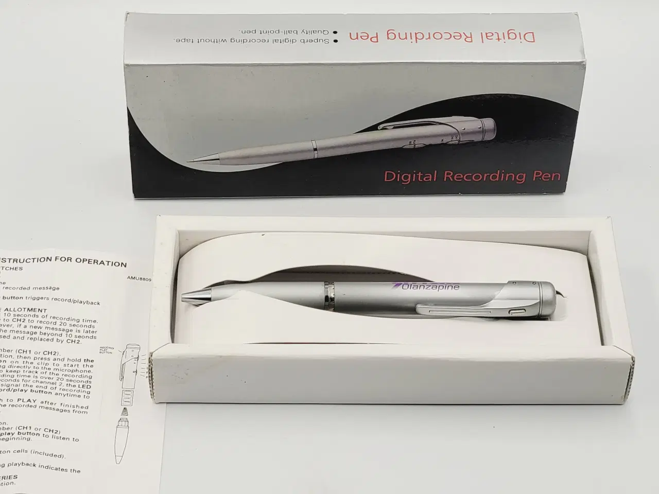 Billede 1 - ⭐️· 🕵️ ♂️ Diskret Spion Kuglepen / Optagerpen 