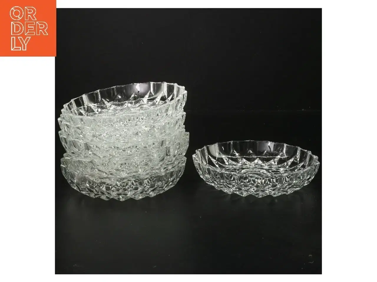 Billede 1 - Isasietter - seks glasskåle (Ø. 14,5 cm)