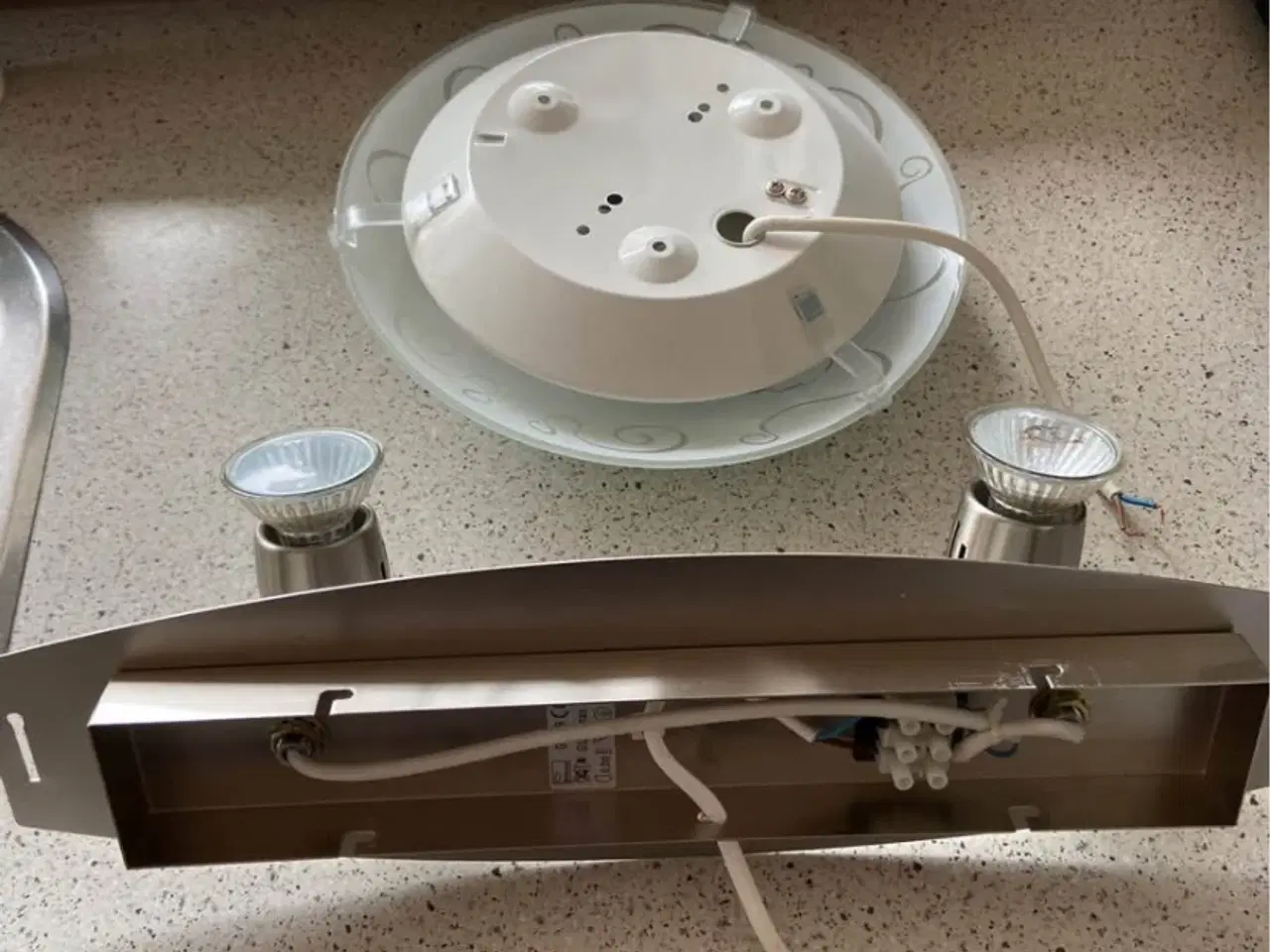 Billede 3 - Lamper/kobberting