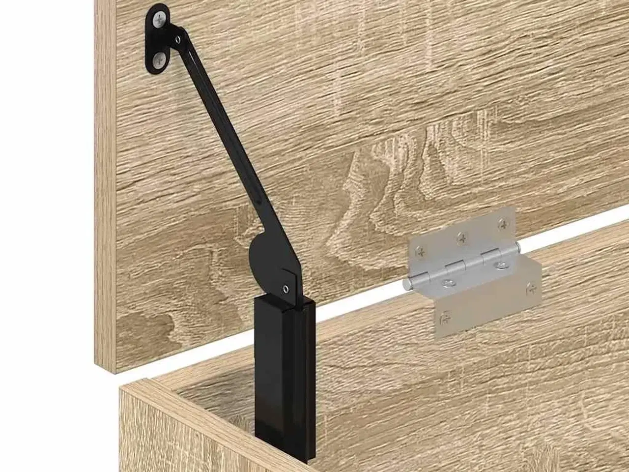 Billede 9 - Skobænk 102x30,5x45 cm konstrueret træ sonoma-eg