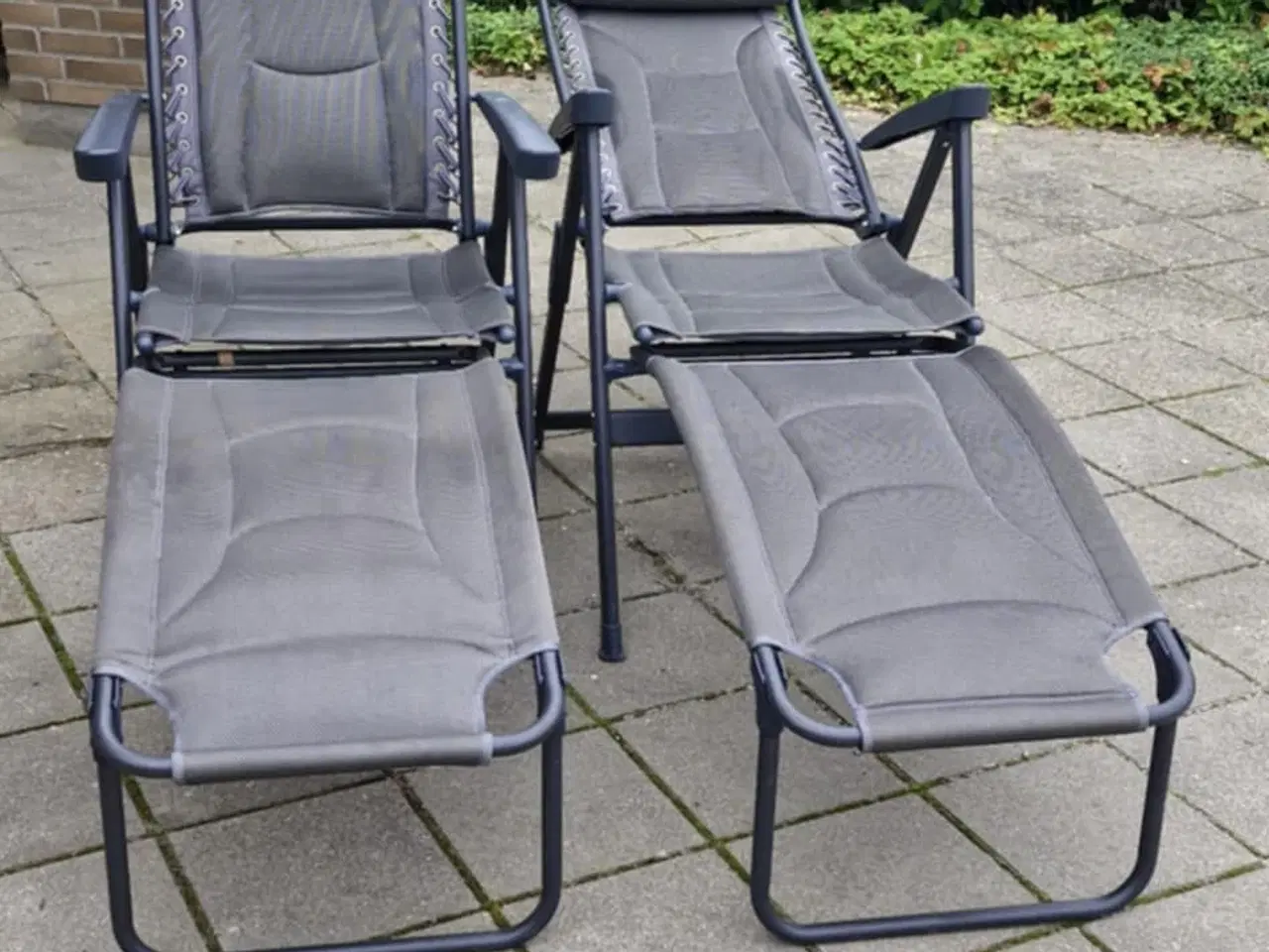 Billede 1 - Campingstole med skamler