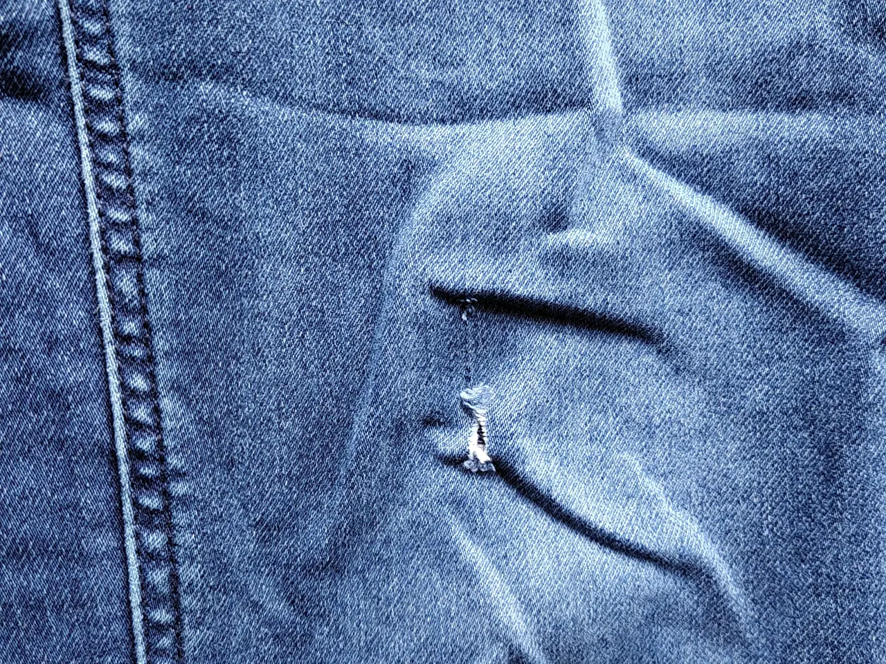 Billede 3 - Blå cowboybukser str.176