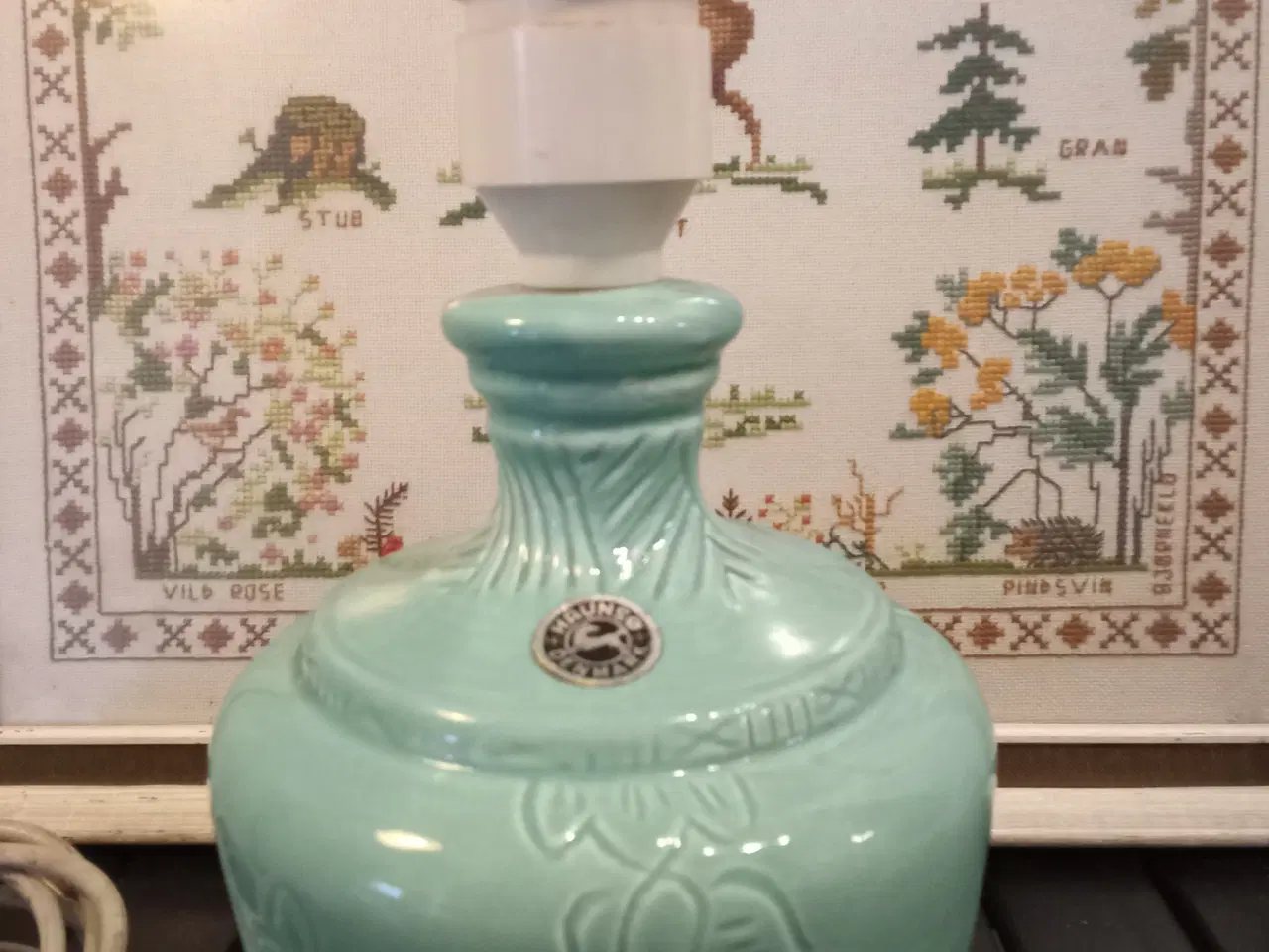 Billede 6 - Flot Haunsø keramik bordlampe