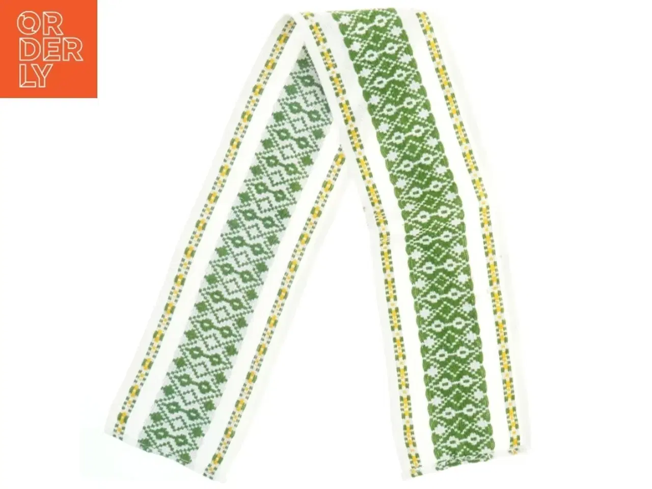 Billede 2 - Bordløber med grønt mønster (str. 70x10 cm)