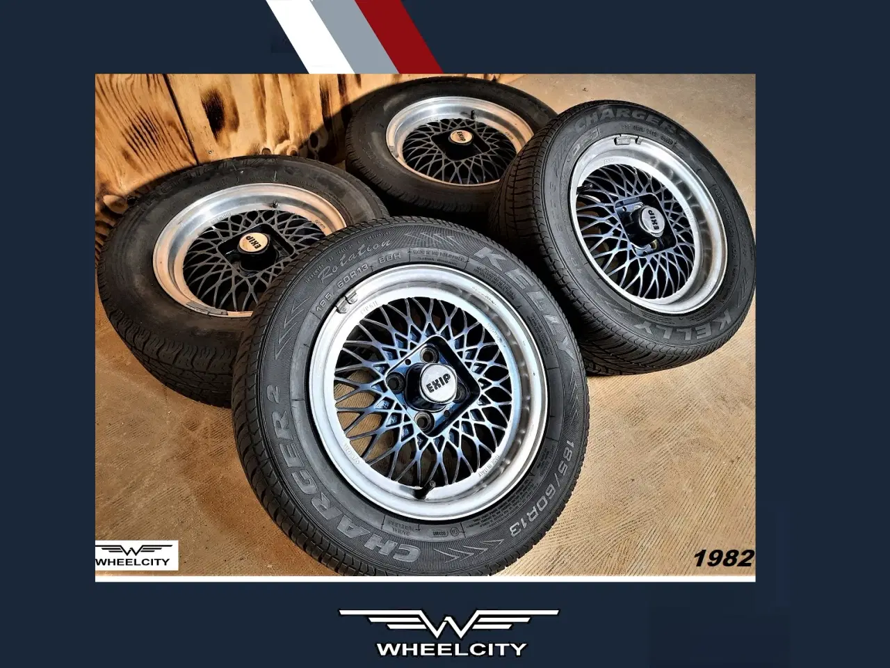 Billede 1 - 4x100 13" ET+13 Exip old school, År.:1982