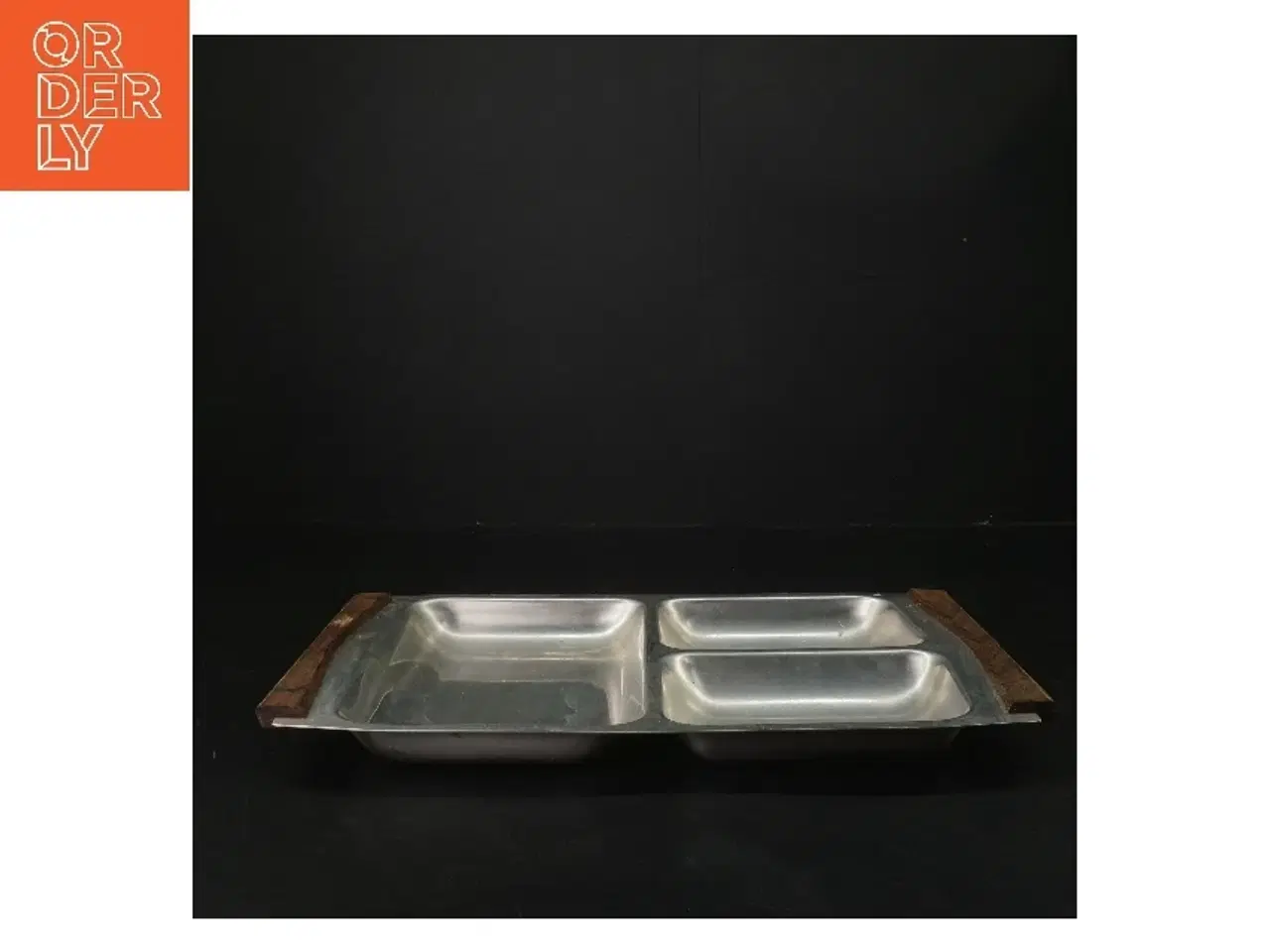 Billede 2 - Rustfrit stål serveringsfad fra AJAX lundtofte (str. 32x21,5 cm)