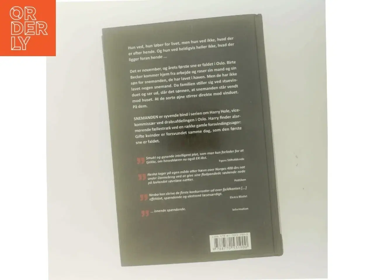 Billede 3 - Snemanden af Jo Nesbø (Bog)