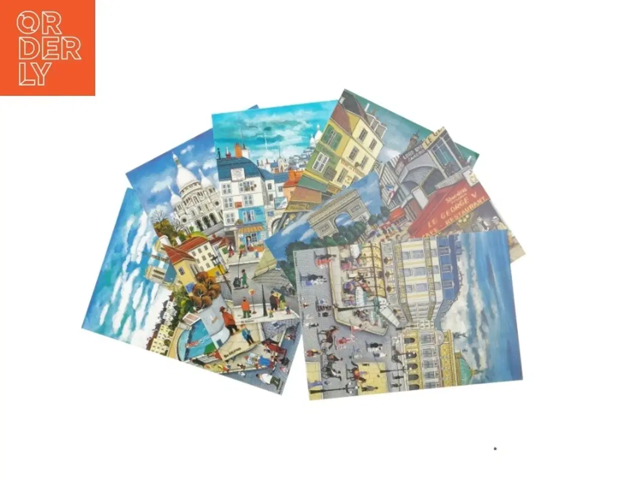 Billede 1 - Postkort med Paris-motiver fra Bin Kashiwa (str. 17x12 cm)