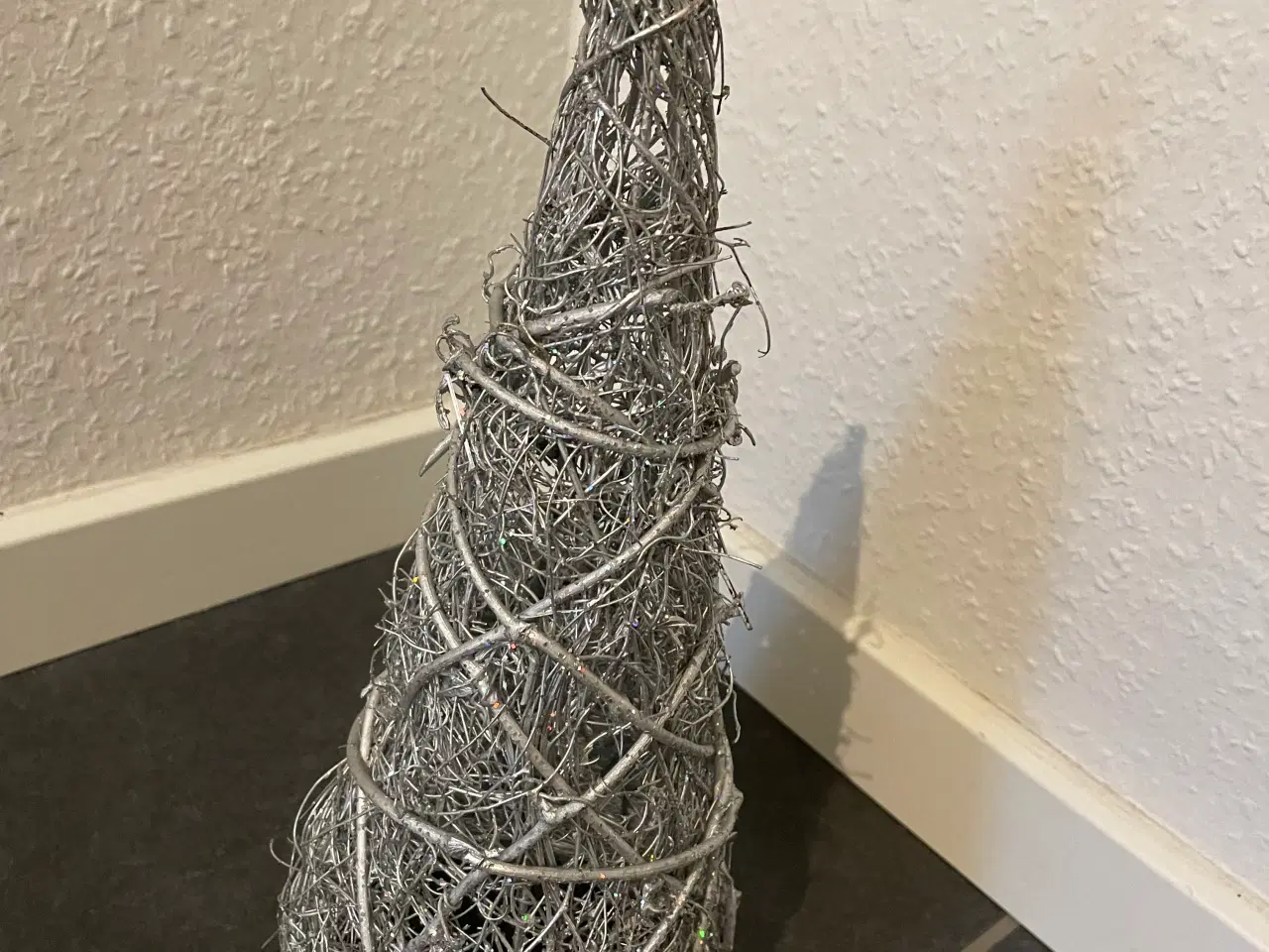 Billede 3 - Stjerne med lys,topstjerne lille,glimmer træ,gierl