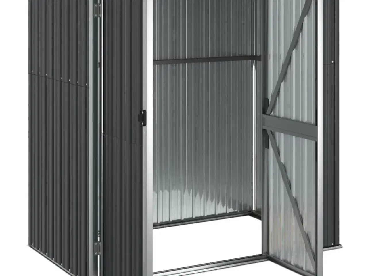 Billede 4 - Redskabsskur til haven 161x89x161 cm galvaniseret stål antracit