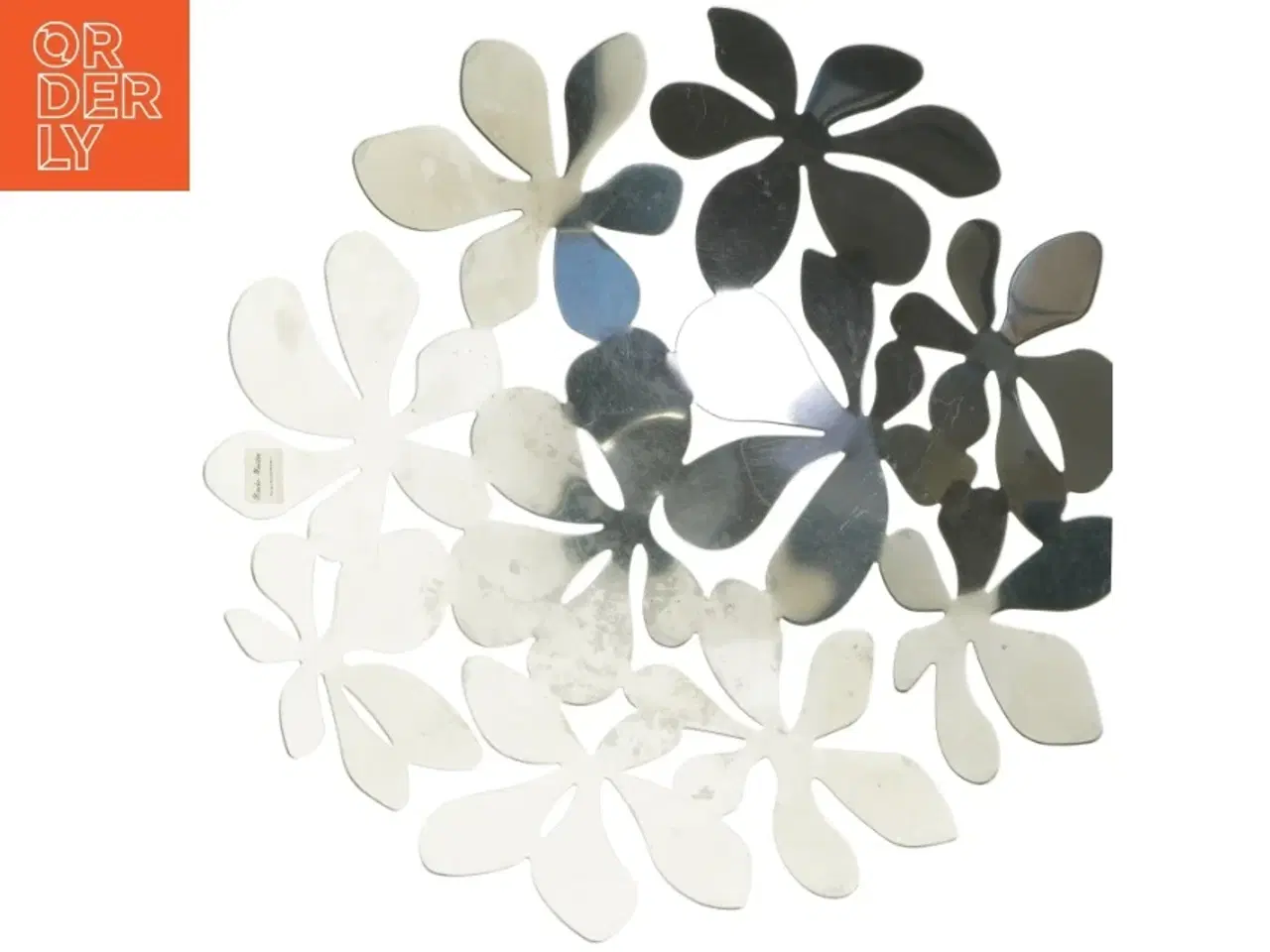 Billede 6 - Metal blomster skål (str. Ø. 43 cm)