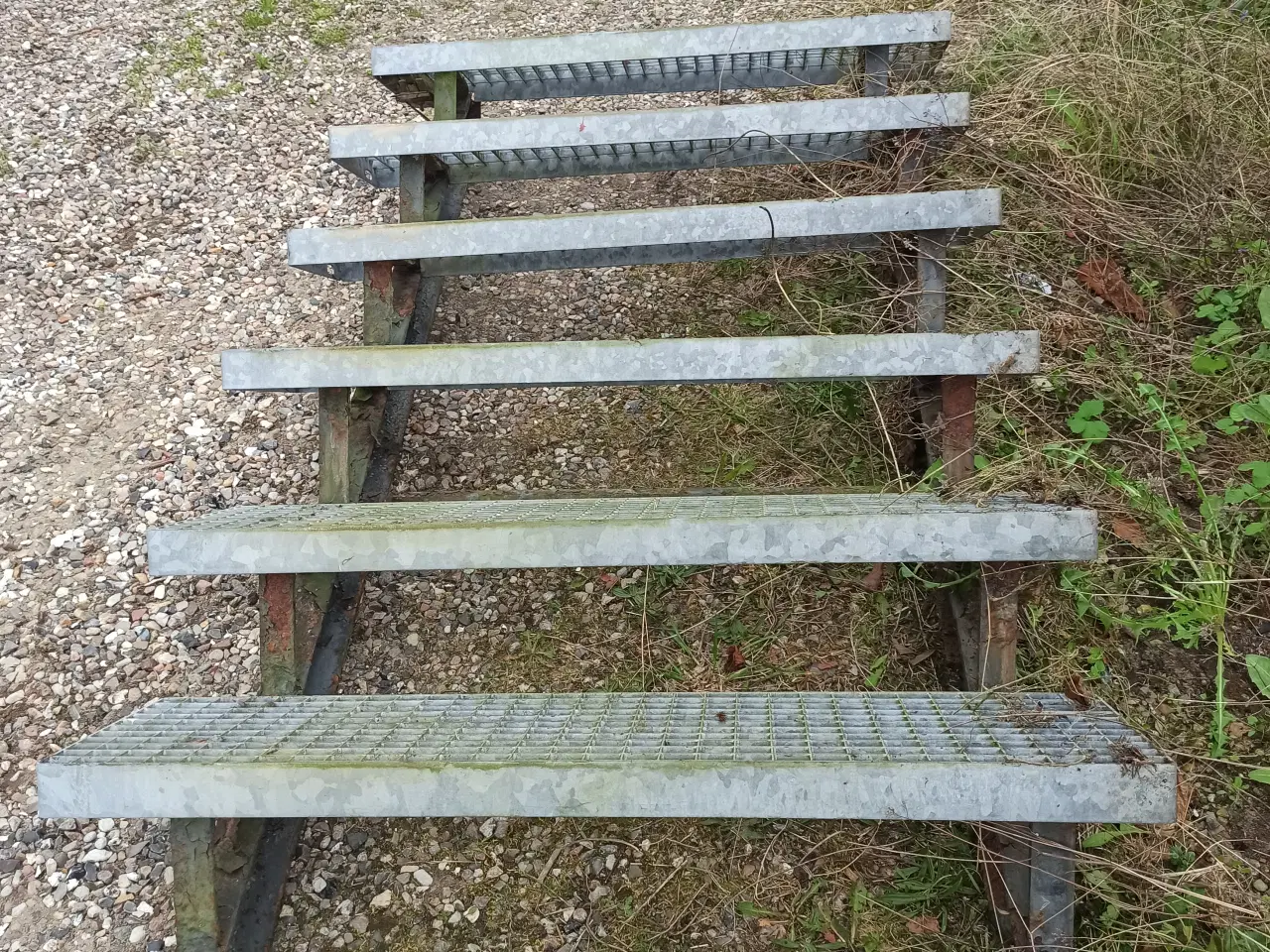 Billede 1 - Trappe med 7 kraftige galvaniseret trin
