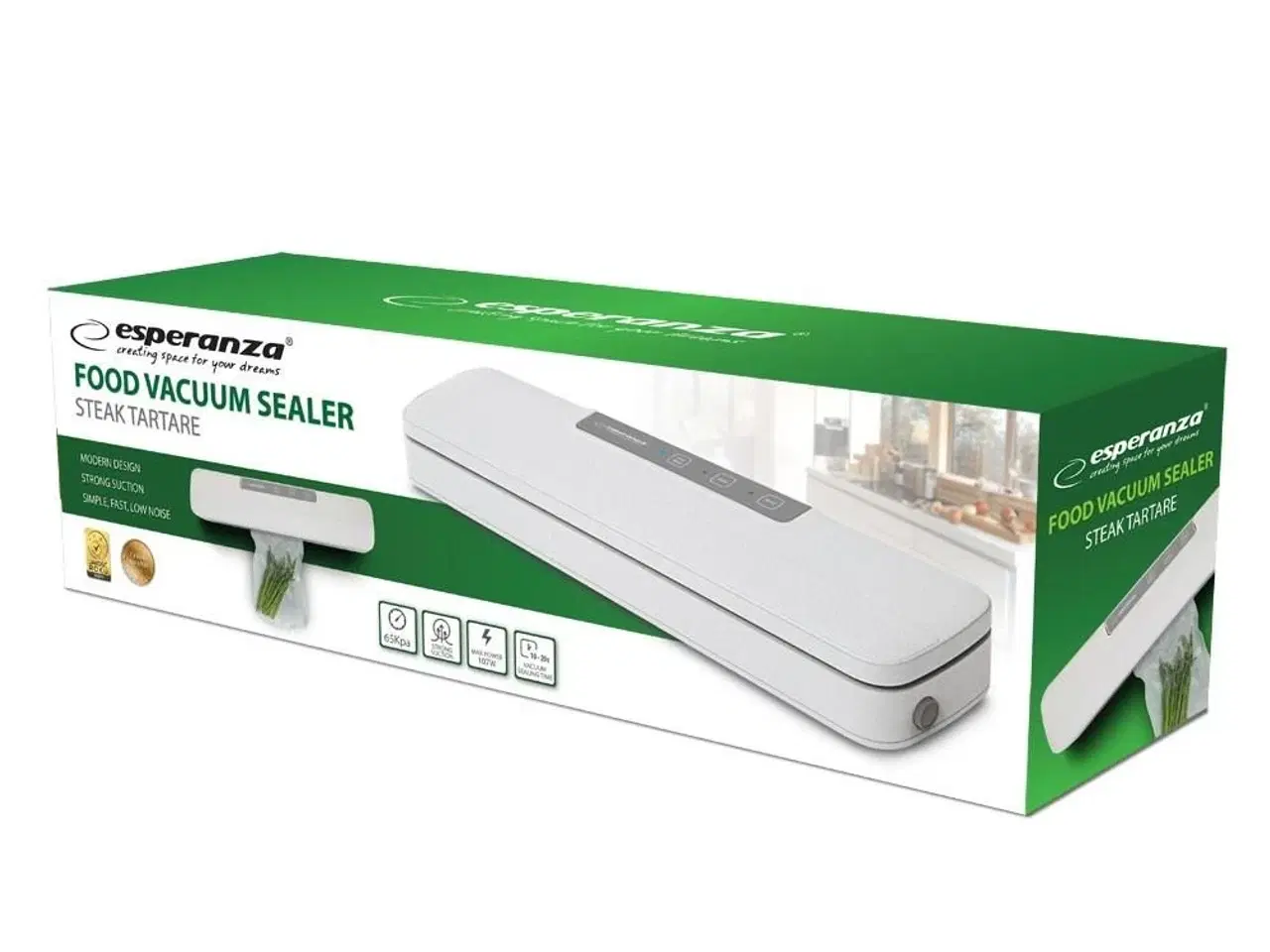 Billede 9 - Vakuumpakker Esperanza EKV001 – 30 cm, hvid