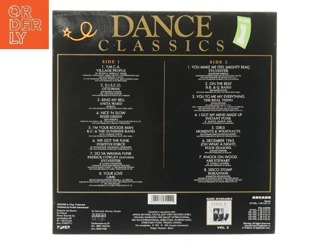 Billede 2 - Dance Classics Volume 1 LP