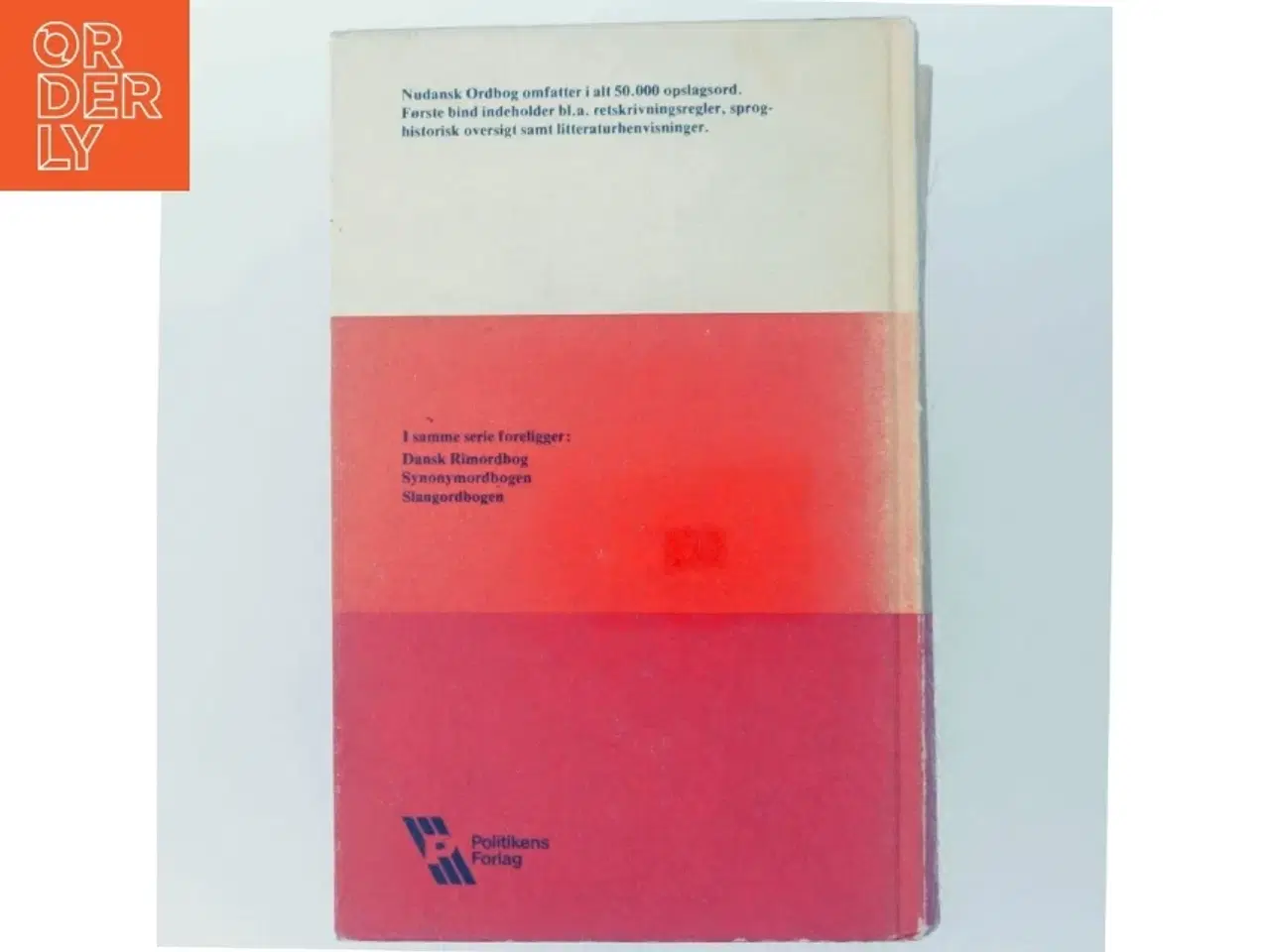Billede 3 - Nudansk ordbog, bind I (A-K) fra Politikens Forlag