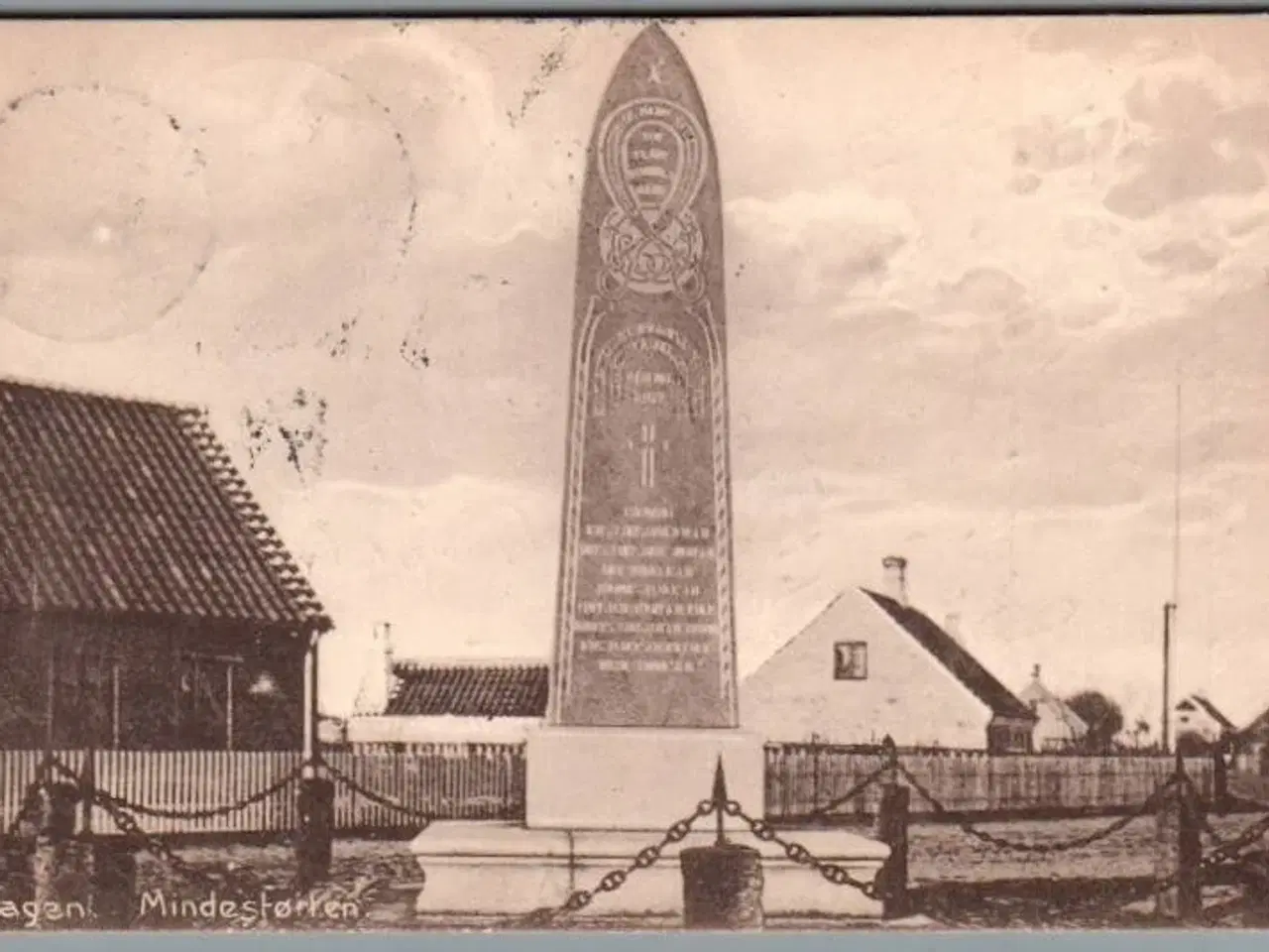 Billede 1 - Skagen - Mindestøtten - Postkort - Brugt