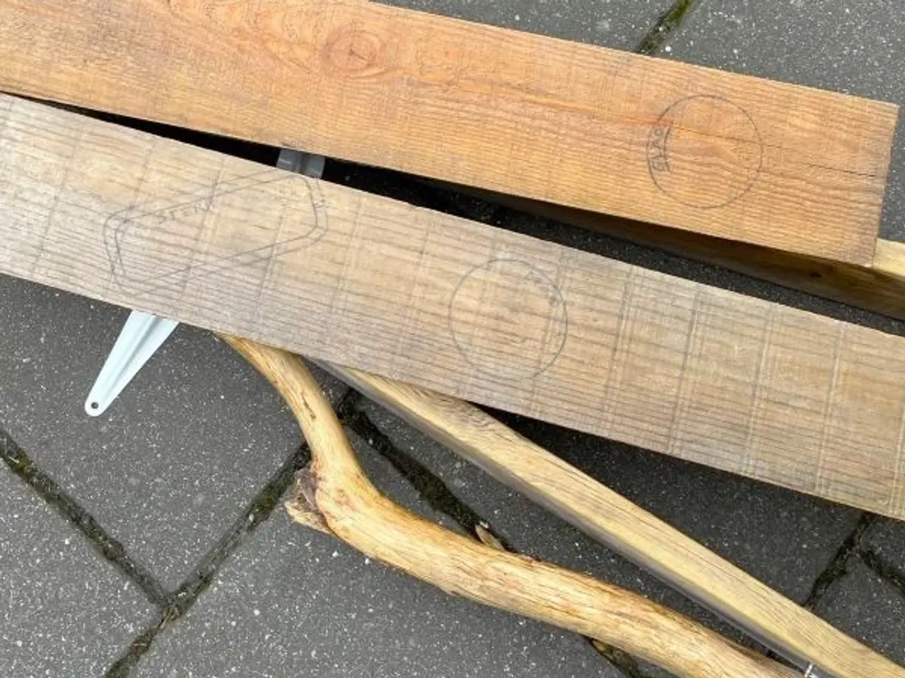 Billede 8 - 4 genbrugshylder af pallebrædder
