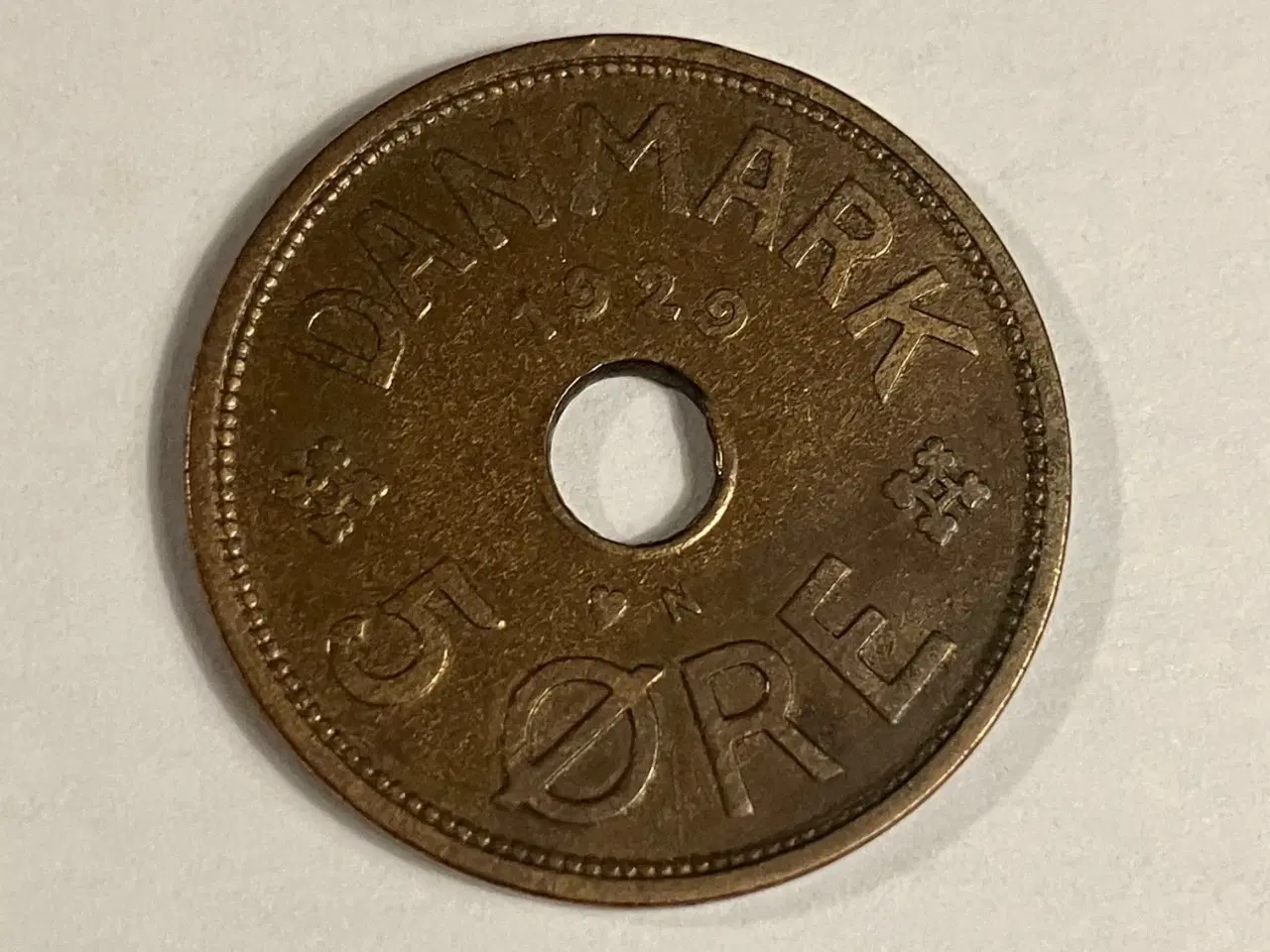 Billede 1 - 5 Øre 1929 Danmark