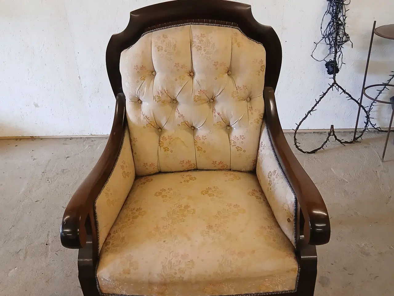 Billede 1 - gammel fin stol