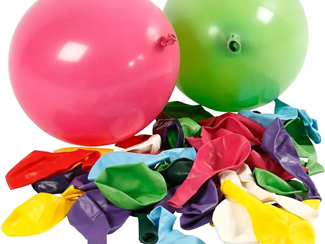 Billede 1 - Balloner, runde, diam. 23 cm, ass. farver, 100stk./ 1 pk.